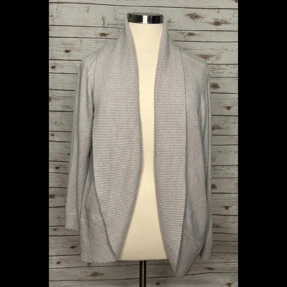 Rachel Zoe super soft grey open cardigan sweater Size XL - Picture 1 of 5